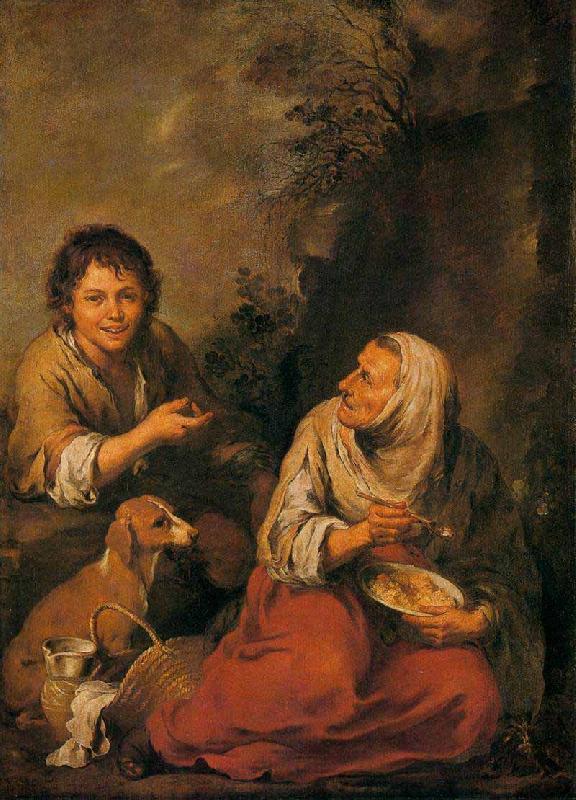 Bartolome Esteban Murillo Old Woman and Boy oil painting image